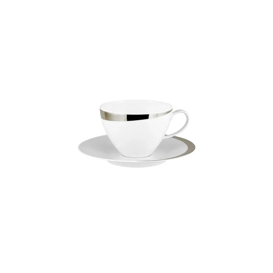 obrazek 1 Piękna porcelanowa filiżanka śniadaniowa ze spodkiem - Porcel