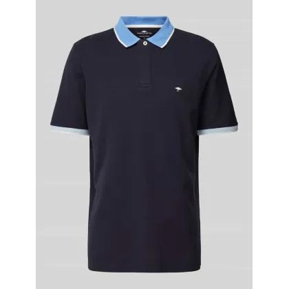 Zdjęcie Koszulka polo o kroju regular fit z obszyciem w kontrastowym kolorze