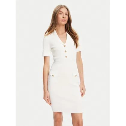Zdjęcie Guess Sukienka dzianinowa W5YK29 Z0130 Biały Slim Fit