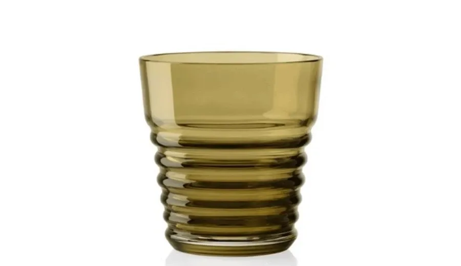 obrazek 1 Gustowna brązowa szklanka do whisky ze szkła Murano
