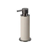 Picture Elegant dispenser with dimensions Ø7xH19 cm in vanilla color