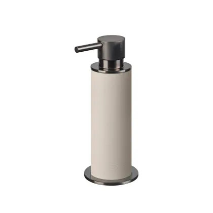 Picture Elegant dispenser with dimensions Ø7xH19 cm in vanilla color