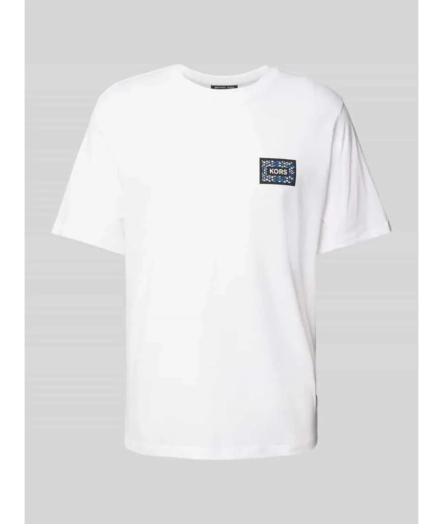 obrazek 1 T-shirt z detalami z logo