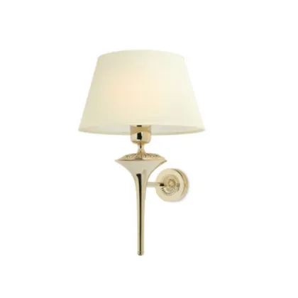 Zdjęcie Luksusowa lampa ścienna z niklowym, chromowym lub złotym wykończeniem