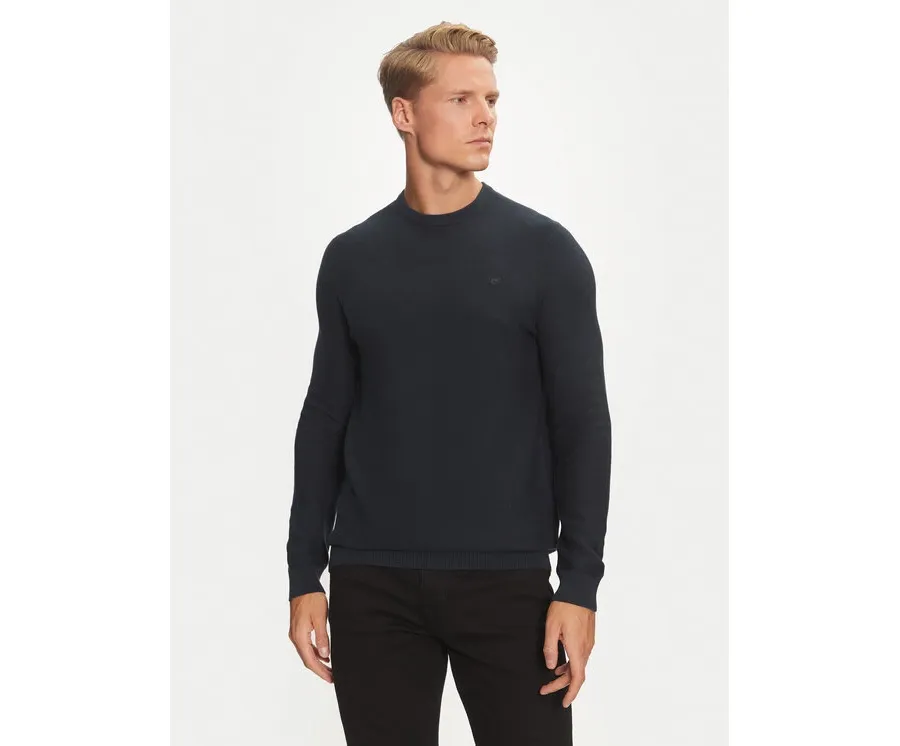 obrazek 1 Mustang Sweter Elliot 1014688 Granatowy Regular Fit
