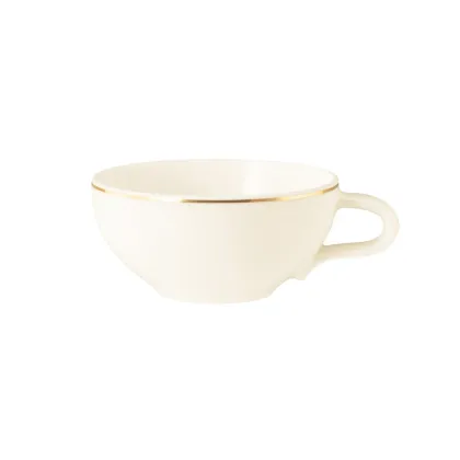 Zdjęcie Wyjątkowa porcelanowa mała filiżanka do herbaty ze złotym obrzeżem - Seltmann Weiden