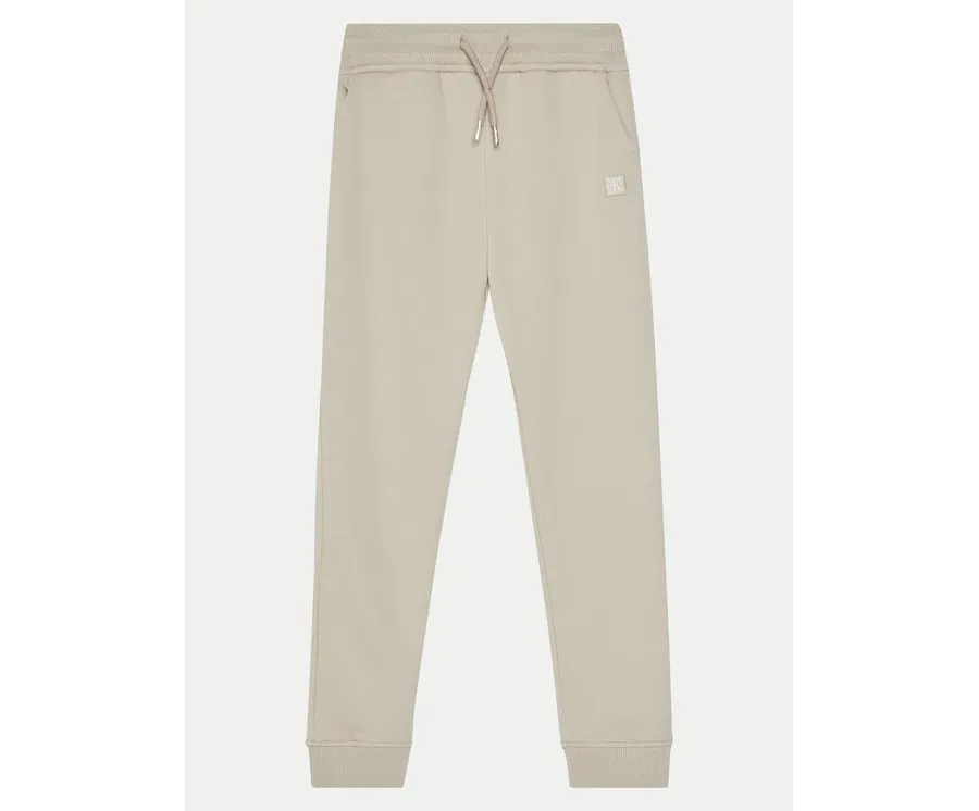 obrazek 1 Calvin Klein Jeans Spodnie dresowe IU0IU00621 Beżowy Regular Fit