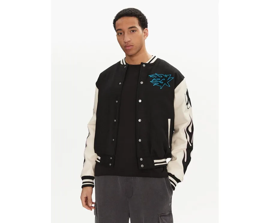 obrazek 1 Karl Kani Kurtka bomber Amor Flames 60750019 Czarny Regular Fit