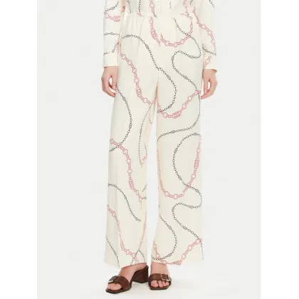 Zdjęcie Tommy Hilfiger Spodnie materiałowe Soft Viscose Woven Pants WW0WW44542 Biały Relaxed Fit
