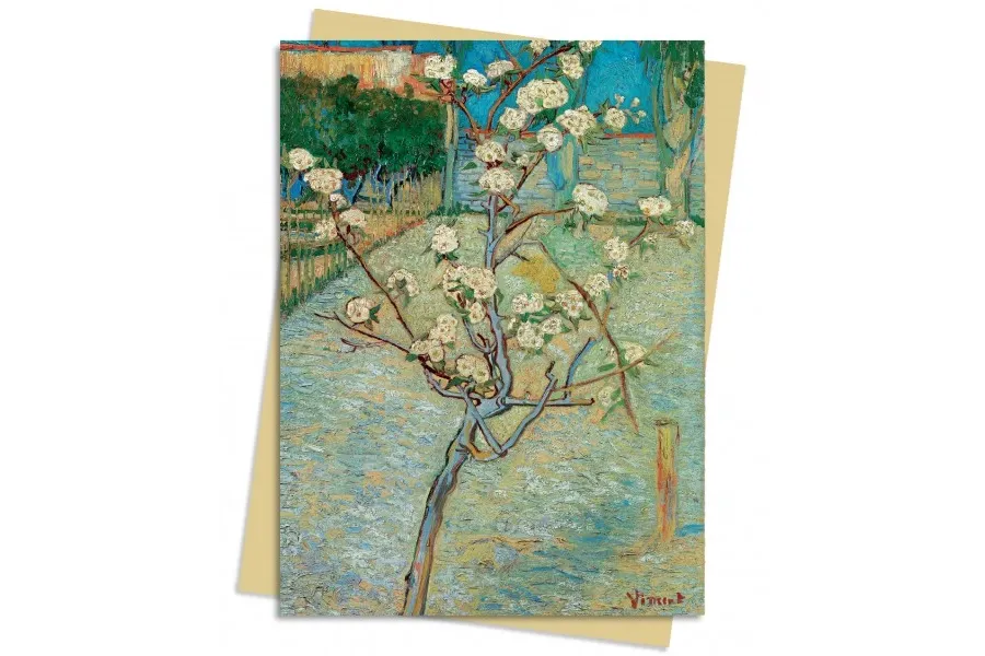 obrazek 1 Pakiet kartek na życzenia (Van Gogh: Mała grusza w kwiatach) - Flame Tree Publishing