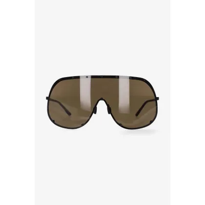 Zdjęcie Rick Owens okulary przeciwsłoneczne Occhiali Da Sole Sunglasses Shield kolor czarny RG0000006.GBLKBR.0904