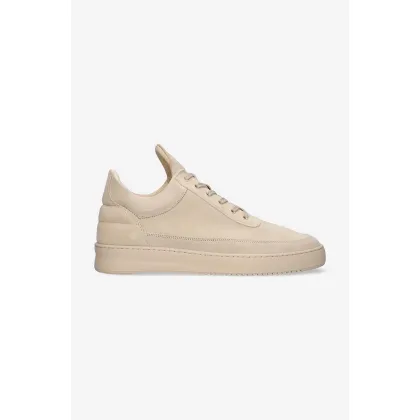 Zdjęcie Filling Pieces sneakersy skórzane Low Top Suede kolor beżowy 10122791990