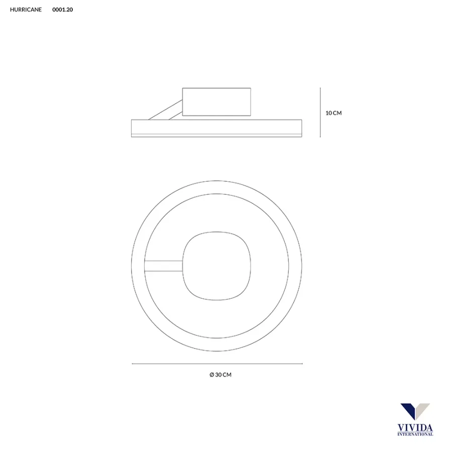 obrazek 3 Plafon LED Hurricane z aluminium i akrylu