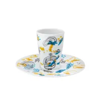 Zdjęcie Fenomenalna filiżanka porcelanowa do kawy ze spodkiem