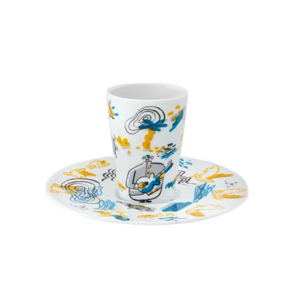 Zdjęcie Fenomenalna filiżanka porcelanowa do kawy ze spodkiem
