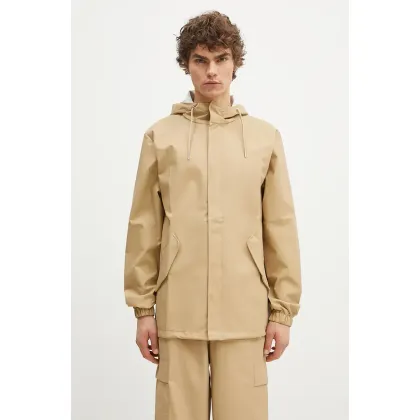 Zdjęcie Rains kurtka przeciwdeszczowa 18010 Fishtail Jacket kolor beżowy przejściowa 18010.24-24Sand