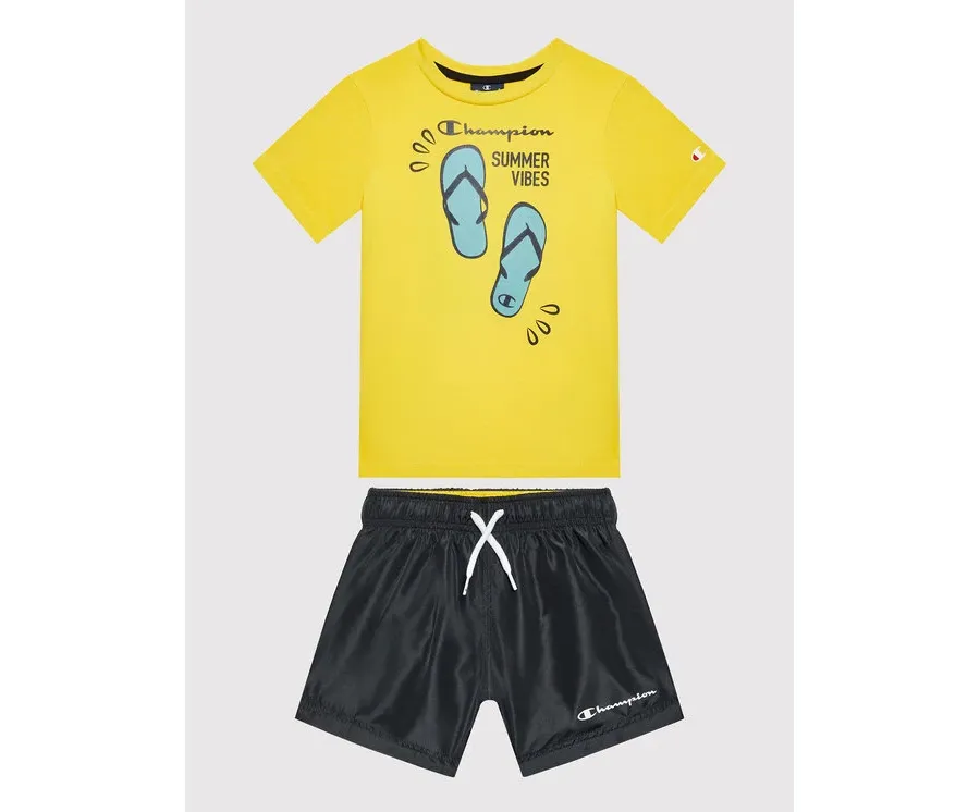 obrazek 1 Champion Komplet t-shirt i szorty sportowe 306050 Kolorowy Regular Fit