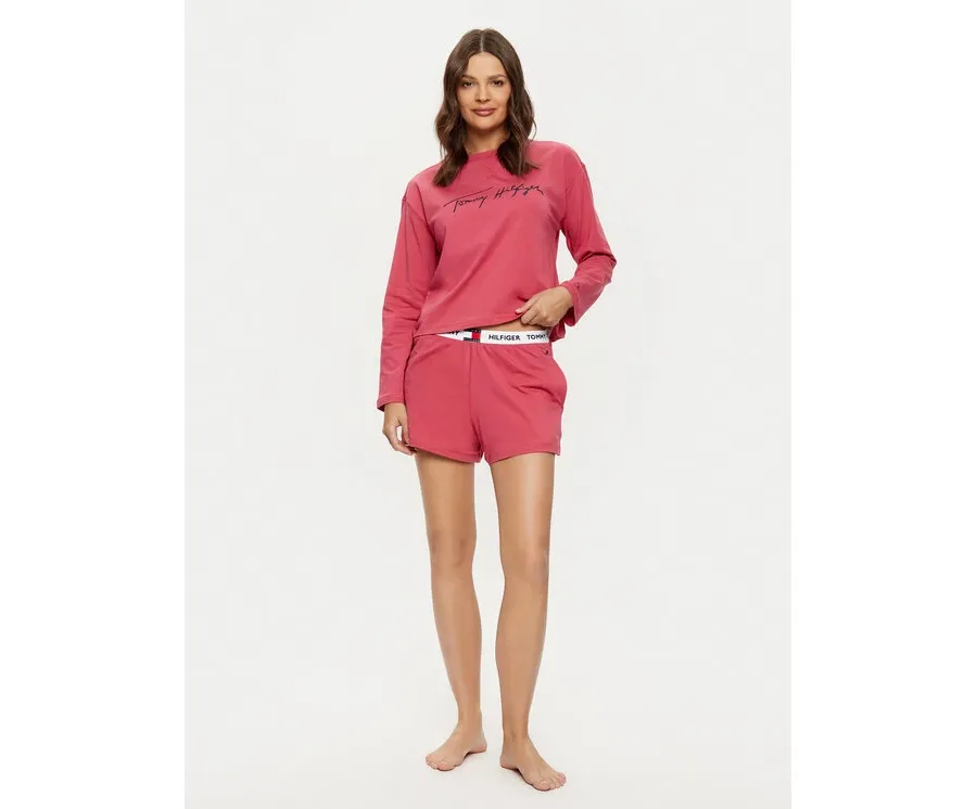 obrazek 1 Tommy Hilfiger Piżama UW0UW05630 Różowy Regular Fit