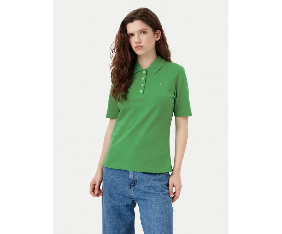 obrazek 1 Tommy Hilfiger Polo 1985 WW0WW43224 Zielony Regular Fit