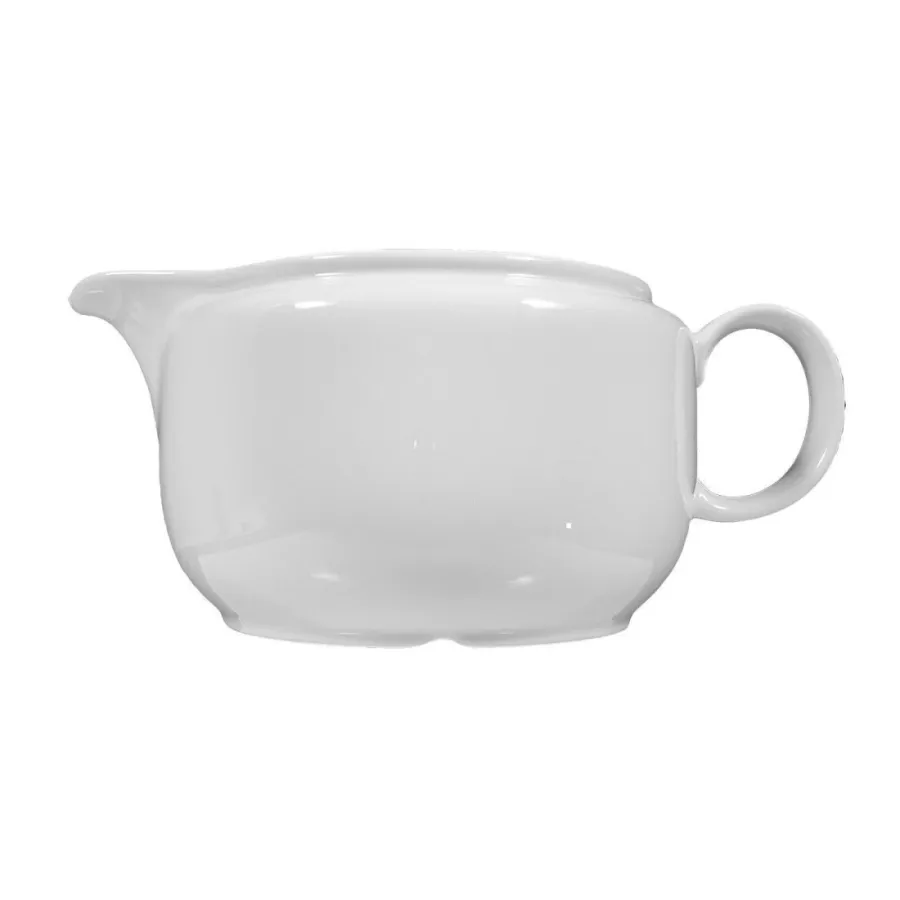 obrazek 2 Oryginalna porcelanowa biała sosjerka w stylu nowoczesnym - Seltmann Weiden