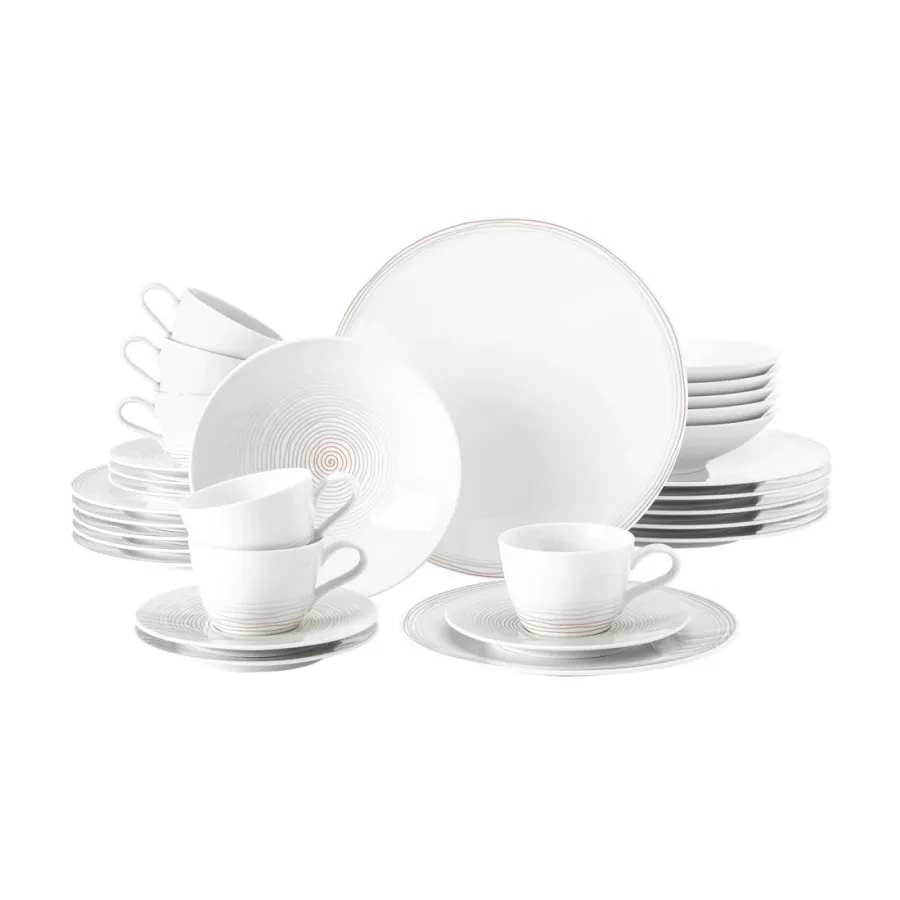 obrazek 1 Porcelanowa 30-elementowa zastawa stołowa w stylu nowoczesnym - Seltmann Weiden