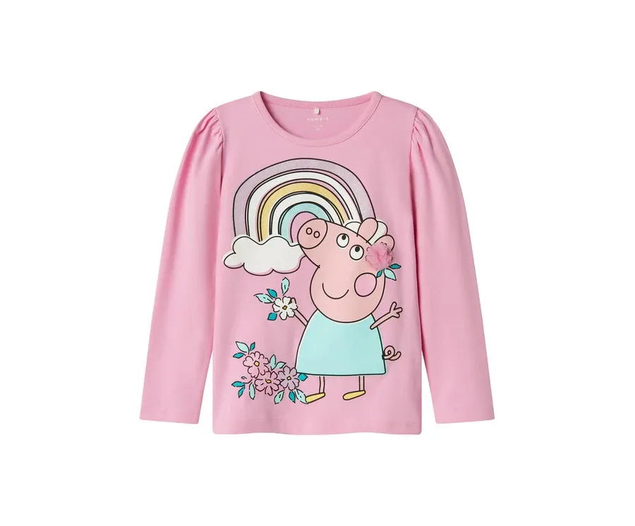 obrazek 1 NAME IT Bluzka Fiffi Peppa 13240636 Różowy Regular Fit