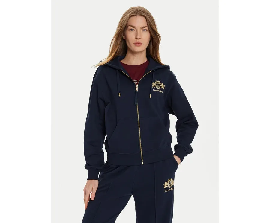obrazek 1 Tommy Hilfiger Bluza Varsity WW0WW43850 Granatowy Regular Fit