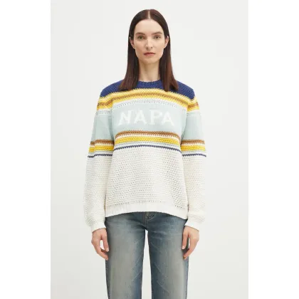 Zdjęcie Napapijri sweter bawełniany D-Aulla damski kolor multicolor NP0A4IL688S1