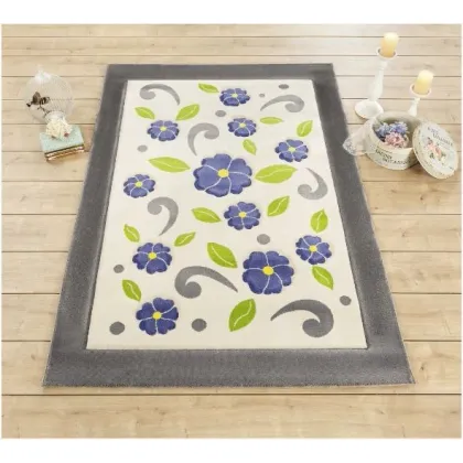Zdjęcie Elegancki dywan w kwiaty do młodzieżowego pokoju - Cilek