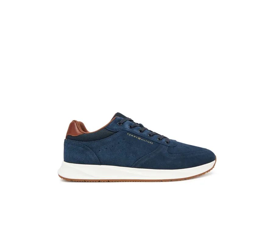 obrazek 1 Tommy Hilfiger Sneakersy Premium Suede Hybrid FM0FM05690 Granatowy