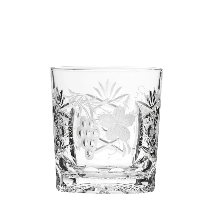 obrazek 1 Kryształowa szklanka do whisky z winogronem