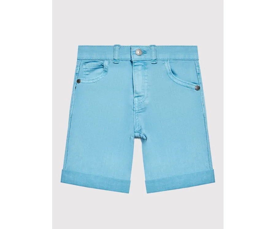 obrazek 1 Guess Szorty jeansowe N1RD03 WE620 Niebieski Regular Fit