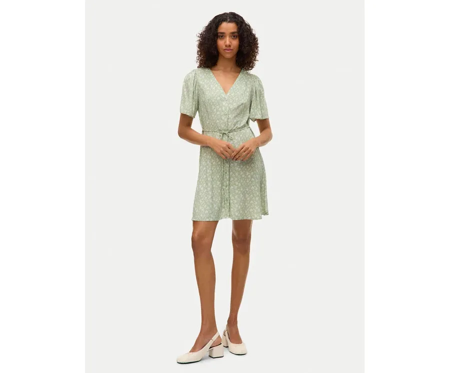 obrazek 1 Vero Moda Sukienka letnia Alba 10292845 Zielony Regular Fit