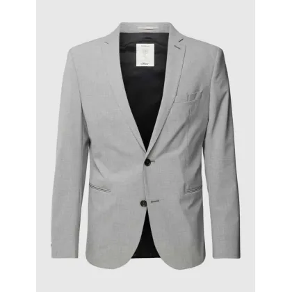 Zdjęcie Marynarka zapinana na dwa guziki z mieszanki wiskozy z kołnierzem z połami model ‘Ultimate’