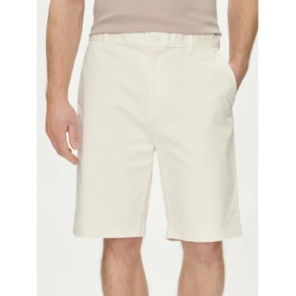 Zdjęcie Calvin Klein Szorty materiałowe Sateen K10K112831 Écru Regular Fit
