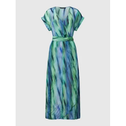 Zdjęcie Sukienka kopertowa ze wzorem na całej powierzchni