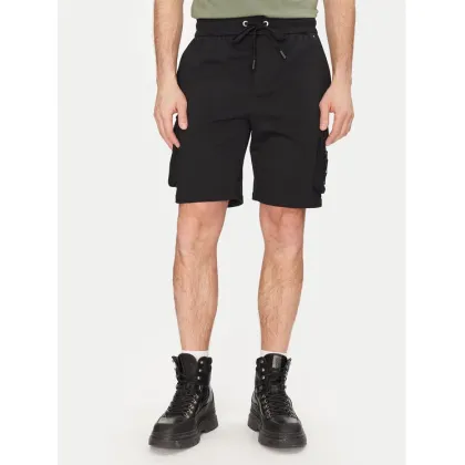 Zdjęcie Moose Knuckles Szorty sportowe Hartsfield M14MR794 Czarny Regular Fit