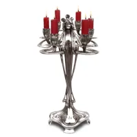 Picture Phenomenal six-arm candlestick made of pewter
