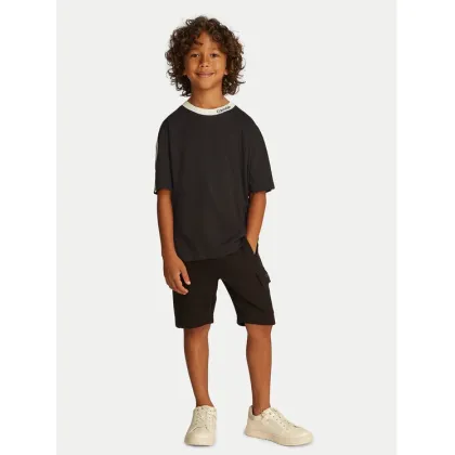 Zdjęcie Calvin Klein Jeans T-Shirt Embro Tape IB0IB02457 Czarny Regular Fit