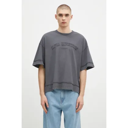 Zdjęcie Alpha Industries t-shirt bawełniany Open Edge męski kolor szary z aplikacją 148505
