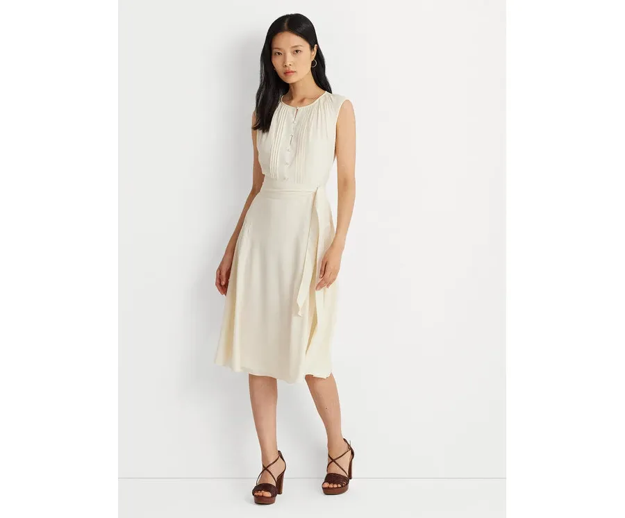 obrazek 1 Lauren Ralph Lauren Sukienka codzienna 250926638001 Écru Regular Fit LAUREN RALPH LAUREN