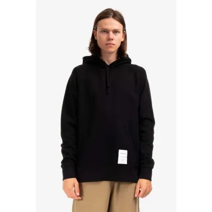 Zdjęcie Norse Projects bluza bawełniana Kristian Tab Series Hood męska kolor czarny z kapturem gładka N20.1294.9999-9999