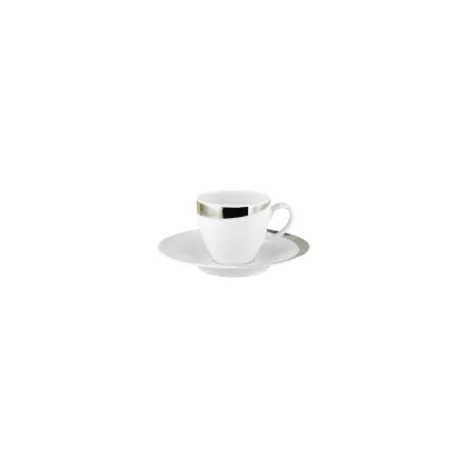Zdjęcie Elegancka porcelanowa filiżanka do kawy ze spodkiem - Porcel
