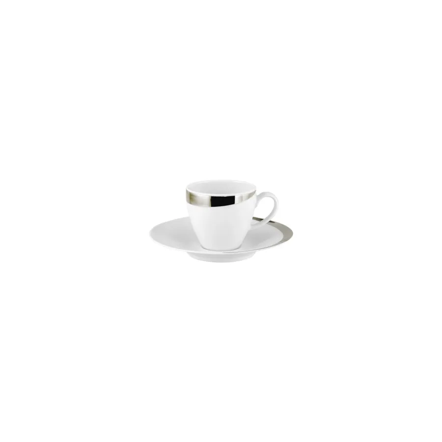 obrazek 1 Elegancka porcelanowa filiżanka do kawy ze spodkiem - Porcel