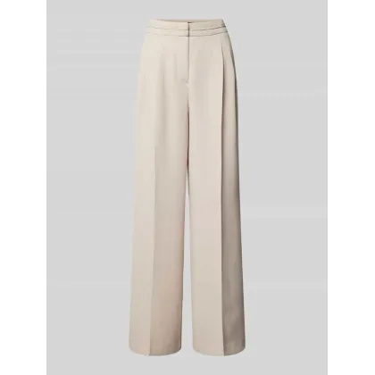 Zdjęcie Spodnie materiałowe z prostą nogawką i elastycznym pasem