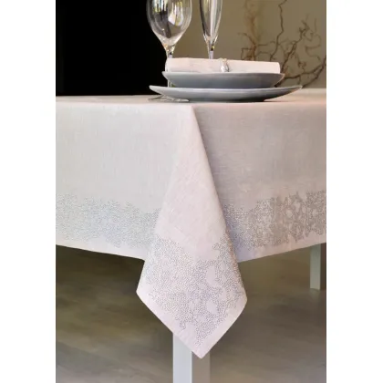 Picture Luxurious Ramage linen tablecloth