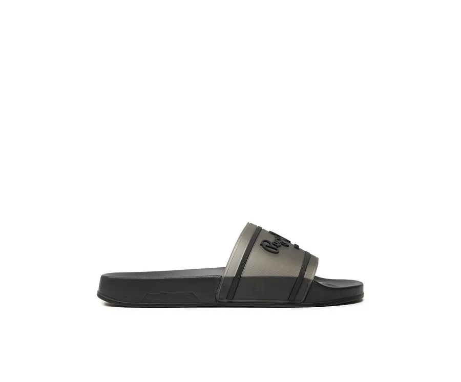 obrazek 1 Pepe Jeans Klapki Slider Translucent W PLS70147 Czarny