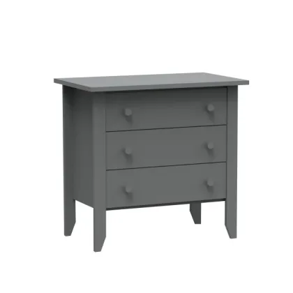 Zdjęcie Dziecięca komoda z trzema szufladami z naturalnego drewna lipy - Mathy by Bols