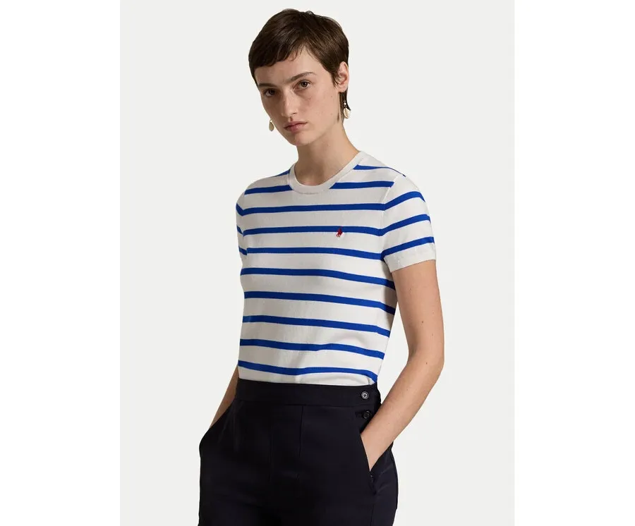 obrazek 1 Polo Ralph Lauren Sweter 211891886006 Biały Relaxed Fit