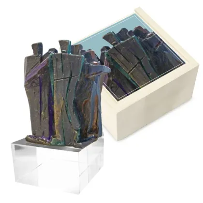 Zdjęcie Luksusowa ozdoba z brązu na prezent - statuetka z okazji jubileuszu firmy